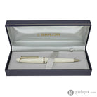 Sailor 1911 Standard Ballpoint Pen in Ivory with Gold Trim Pen