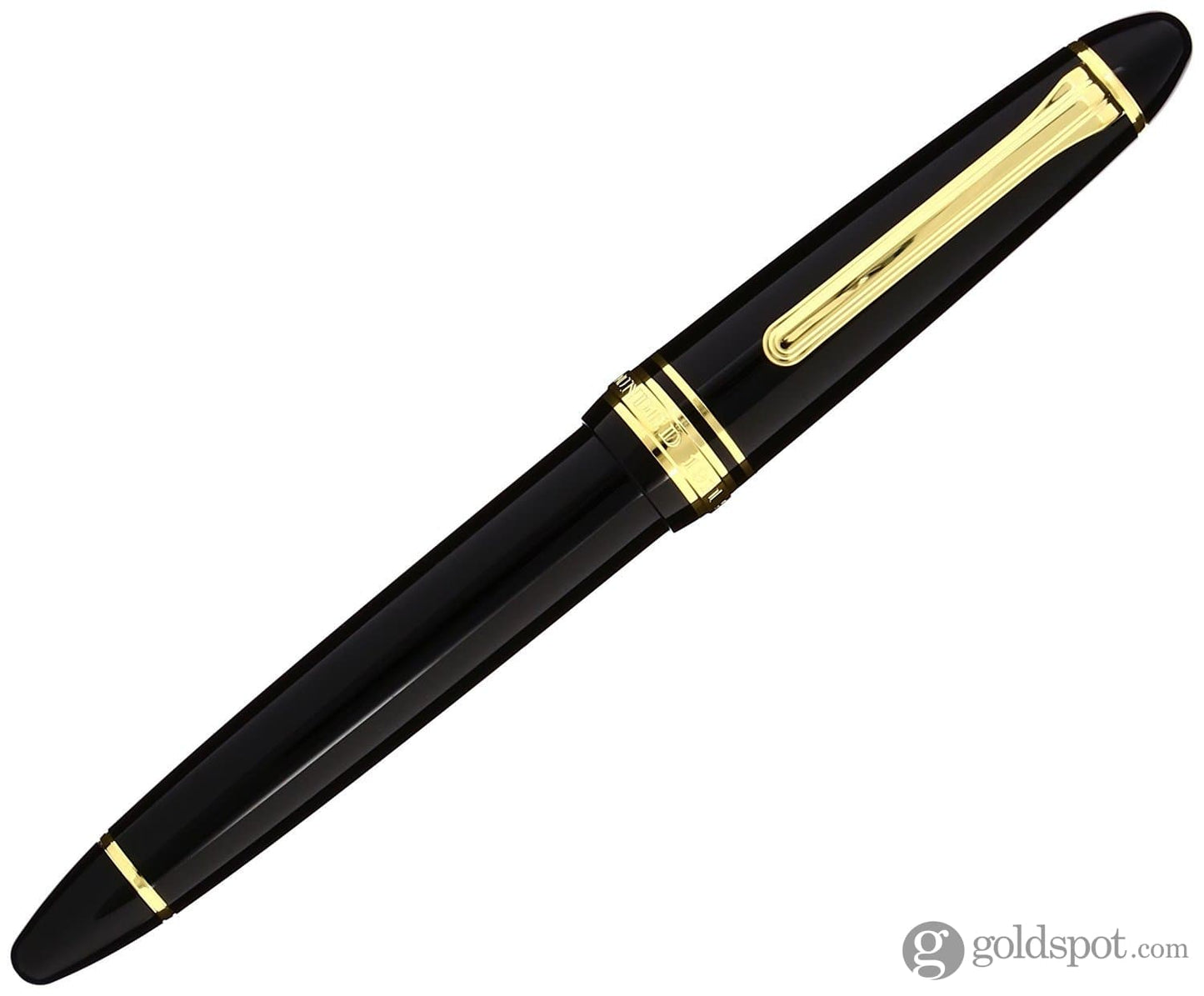 Sailor 1911 Standard Fountain Pen in Black with Gold Trim - 14K Gold Fountain Pen