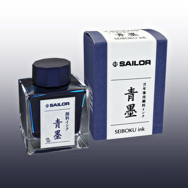 Sailor Bottled Ink in Seiboku (Blue Black) - 50 mL Bottled Ink