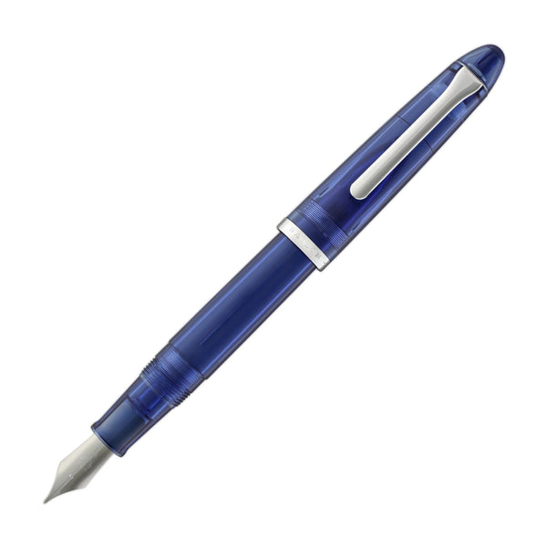 Sailor Compass 1911 Fountain Pen in Blue Transparent - Medium Fine Fountain Pen