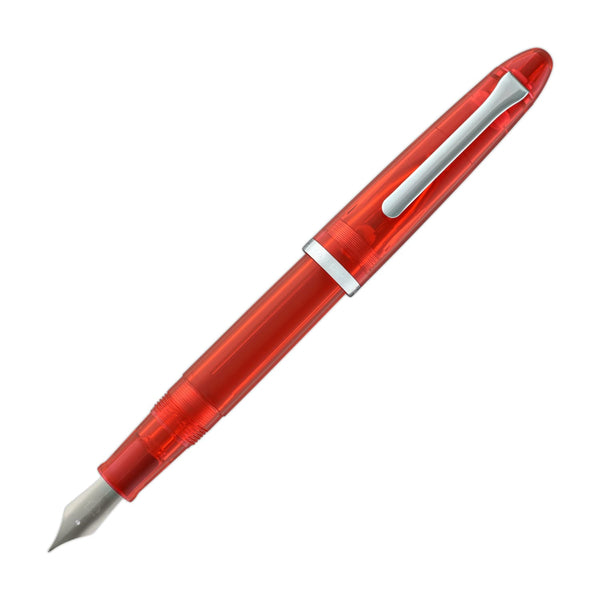 Sailor Compass 1911 Fountain Pen in Red Transparent - Medium Fine Fountain Pen