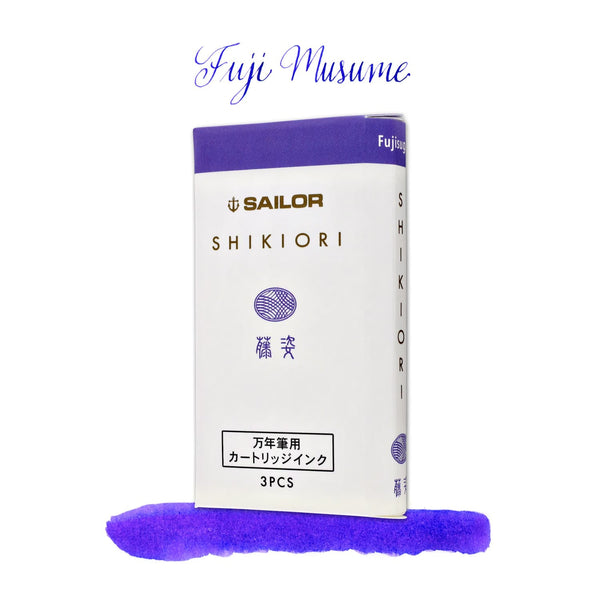 Sailor Four Seasons Shikiori Ink Cartridges in Fuji-Musume (Wisteria Purple) Fountain Pen Cartridges