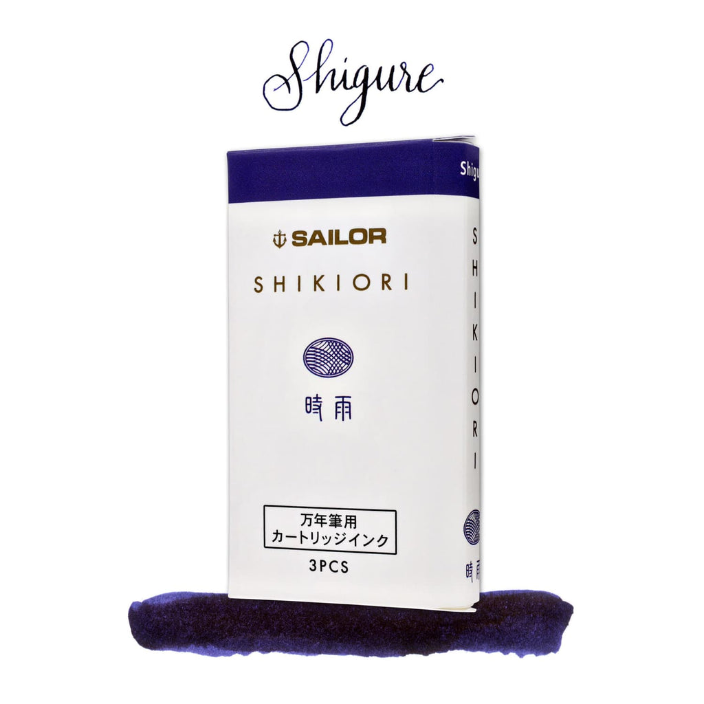 Sailor Four Seasons Shikiori Ink Cartridges in Shigure (Rain Showers) Fountain Pen Cartridges