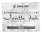 Sailor Jentle Ink Cartridges in Black - Pack of 12 Fountain Pen Cartridges