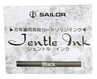 Sailor Jentle Black Fountain Pen Cartridges – Pack of 12