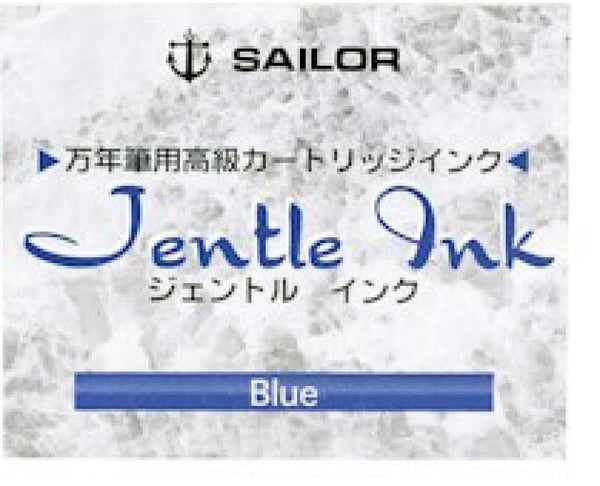 Sailor Jentle Ink Cartridges in Blue - Pack of 12 Fountain Pen Cartridges