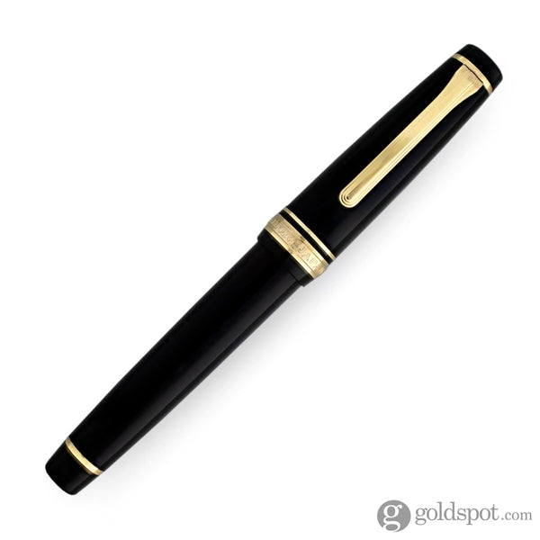 Sailor Pro Gear Fountain Pen in Black with Gold Trim - 21K Gold Fountain Pen