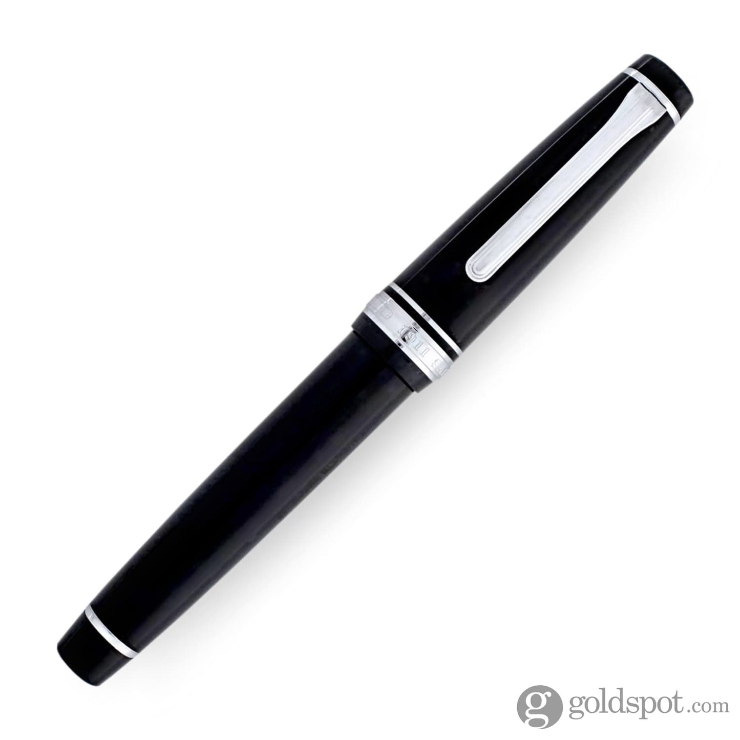 Sailor Pro Gear Fountain Pen in Black with Silver Trim - 21K Gold Fountain Pen