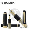 Sailor Pro Gear King of Pens Fountain Pen in Black with Gold Trim - 21K Gold Fountain Pen