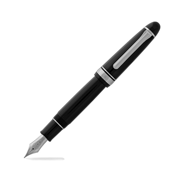 Sailor Pro Gear King of Pens Fountain Pen in Black with Silver Trim - 21K Gold Fountain Pen