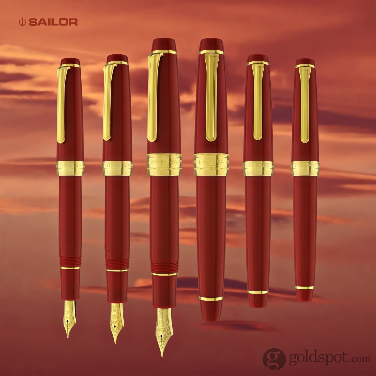 Sailor Pro Gear Slim Fountain Pen in Autumn Sky with Gold Trim Fountain Pen