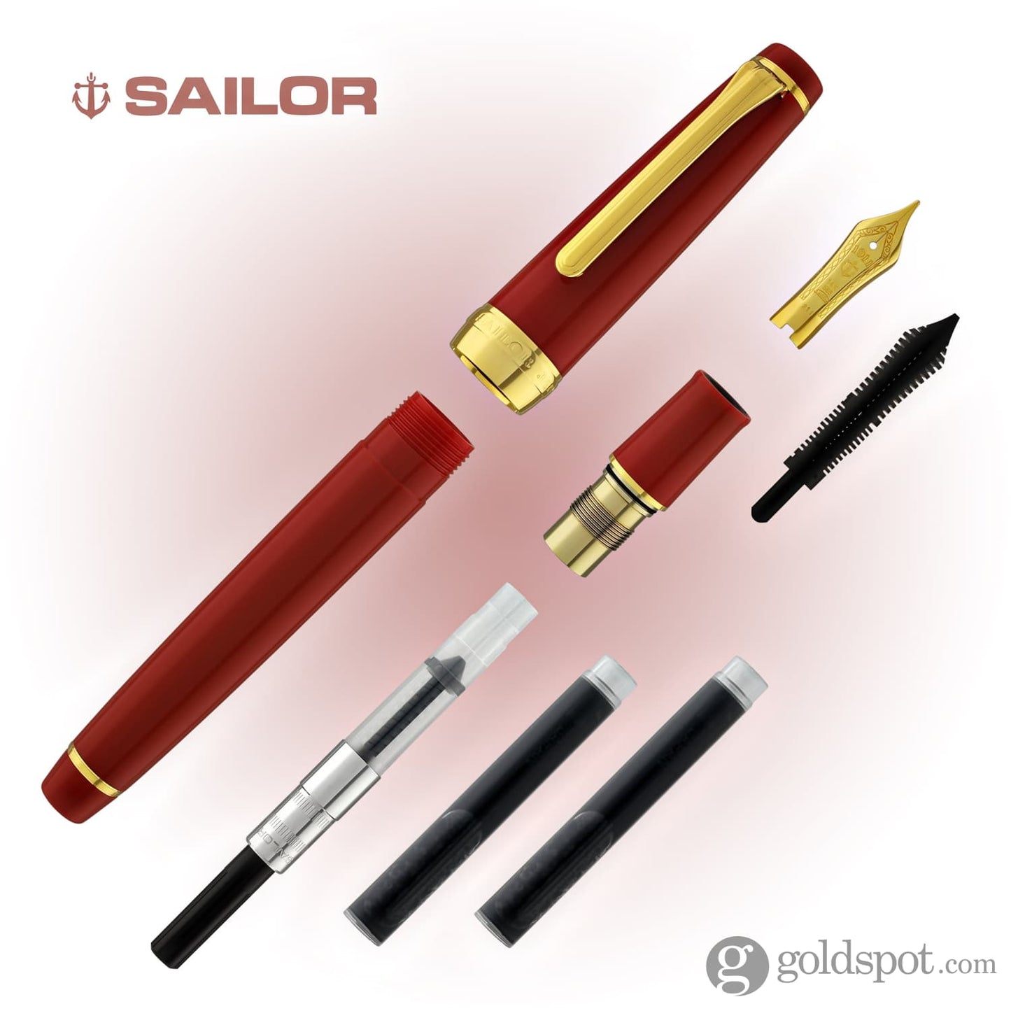 Sailor Pro Gear Slim Fountain Pen in Autumn Sky with Gold Trim Fountain Pen