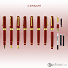 Sailor Pro Gear Slim Fountain Pen in Autumn Sky with Gold Trim Fountain Pen