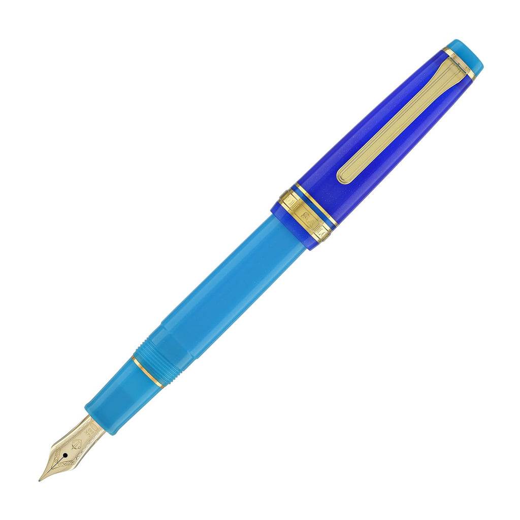 Sailor Pro Gear Slim Fountain Pen in Blue Quasar - 14kt Gold Fountain Pen