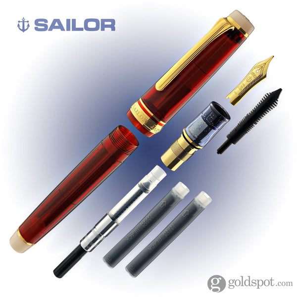 Sailor Pro Gear Slim Fountain Pen in Go USA - 14kt Gold Fountain Pen