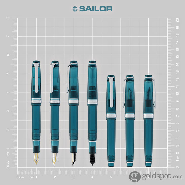 Sailor Pro Gear Slim Fountain Pen in Lucky Charm Green - 14kt Gold Nib Fountain Pen