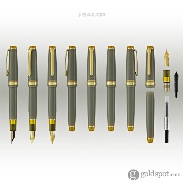 Sailor Pro Gear Slim Fountain Pen in Manyo Series Nuts - 14K Gold Fountain Pen