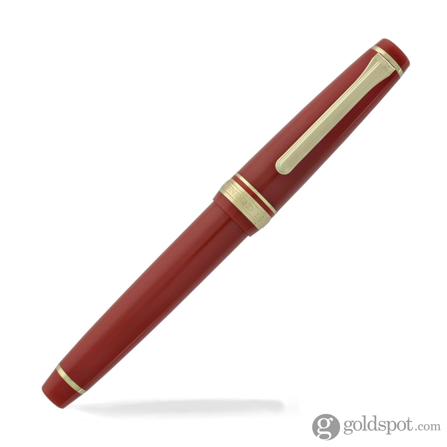 Sailor Pro Gear Slim Fountain Pen in Red with Gold Trim - 14K Gold Fountain Pen