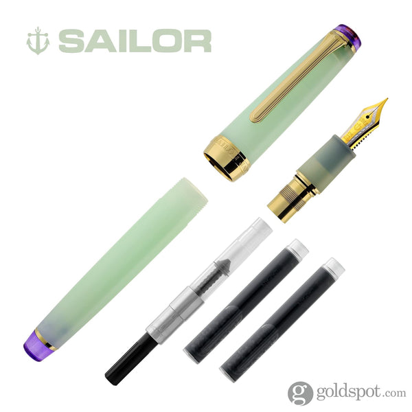 Sailor Pro Gear Slim Fountain Pen in Spring Rain - 14K Gold Medium Fine Point Fountain Pen