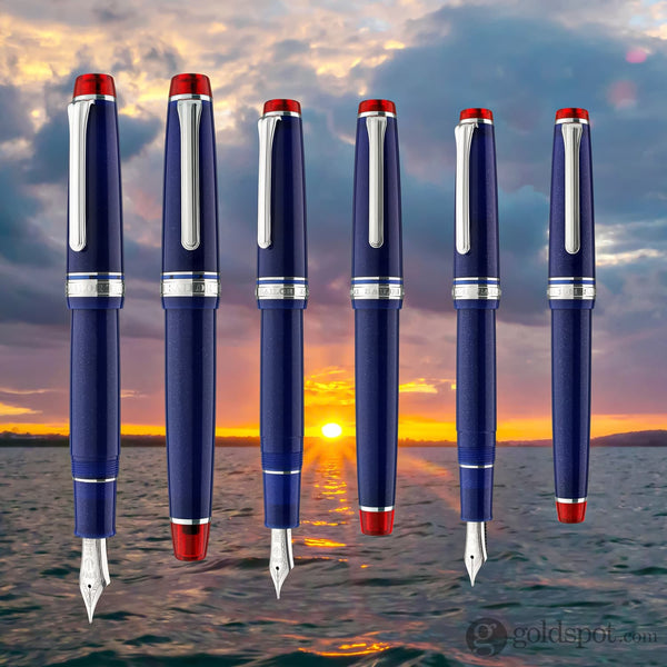 Sailor Pro Gear Slim Fountain Pen in Sunset Over the Ocean - 14K Gold Fountain Pen