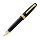 Sailor Professional Gear Ballpoint Pen in Black with Gold Trim - 24K Gold Nib Ballpoint Pen