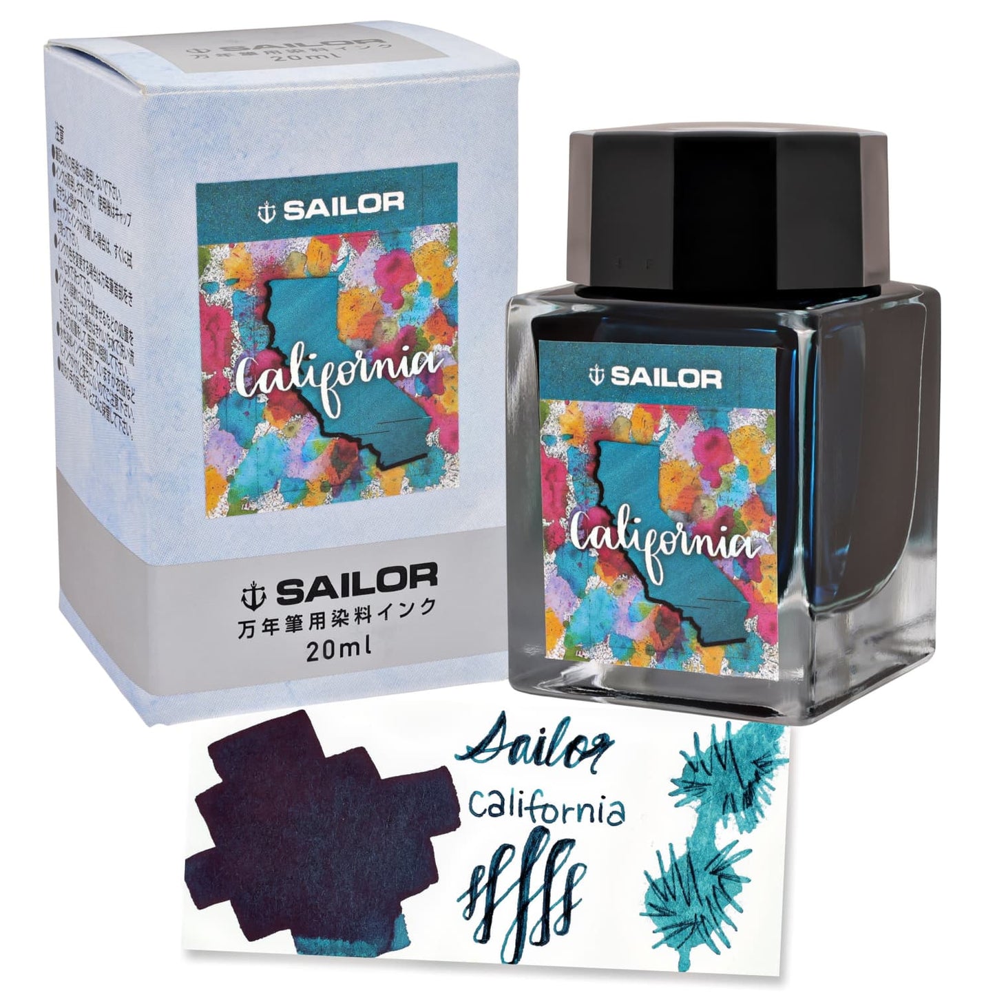 Sailor USA State Bottled Ink in California (Blue) - 20 mL Bottled Ink