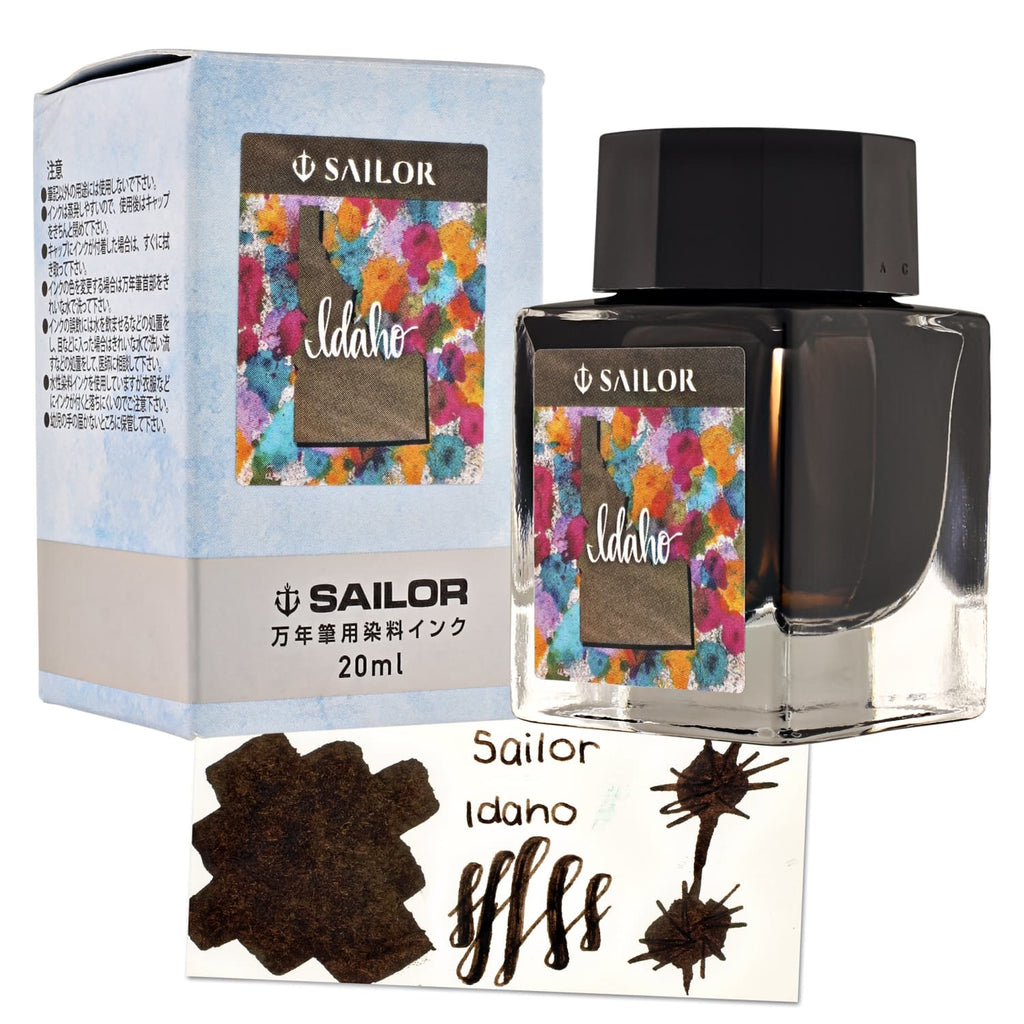 Sailor USA State Bottled Ink in Idaho (Brown) - 20 mL Bottled Ink