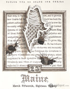 Sailor USA State Bottled Ink in Maine (Gray) - 20 mL Bottled Ink