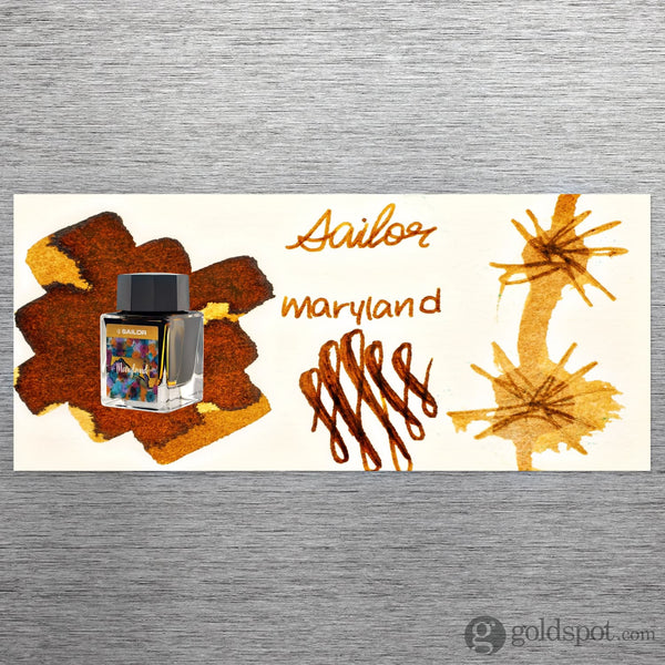 Sailor USA State Bottled Ink in Maryland (Yellow Brown) - 20mL Bottled Ink