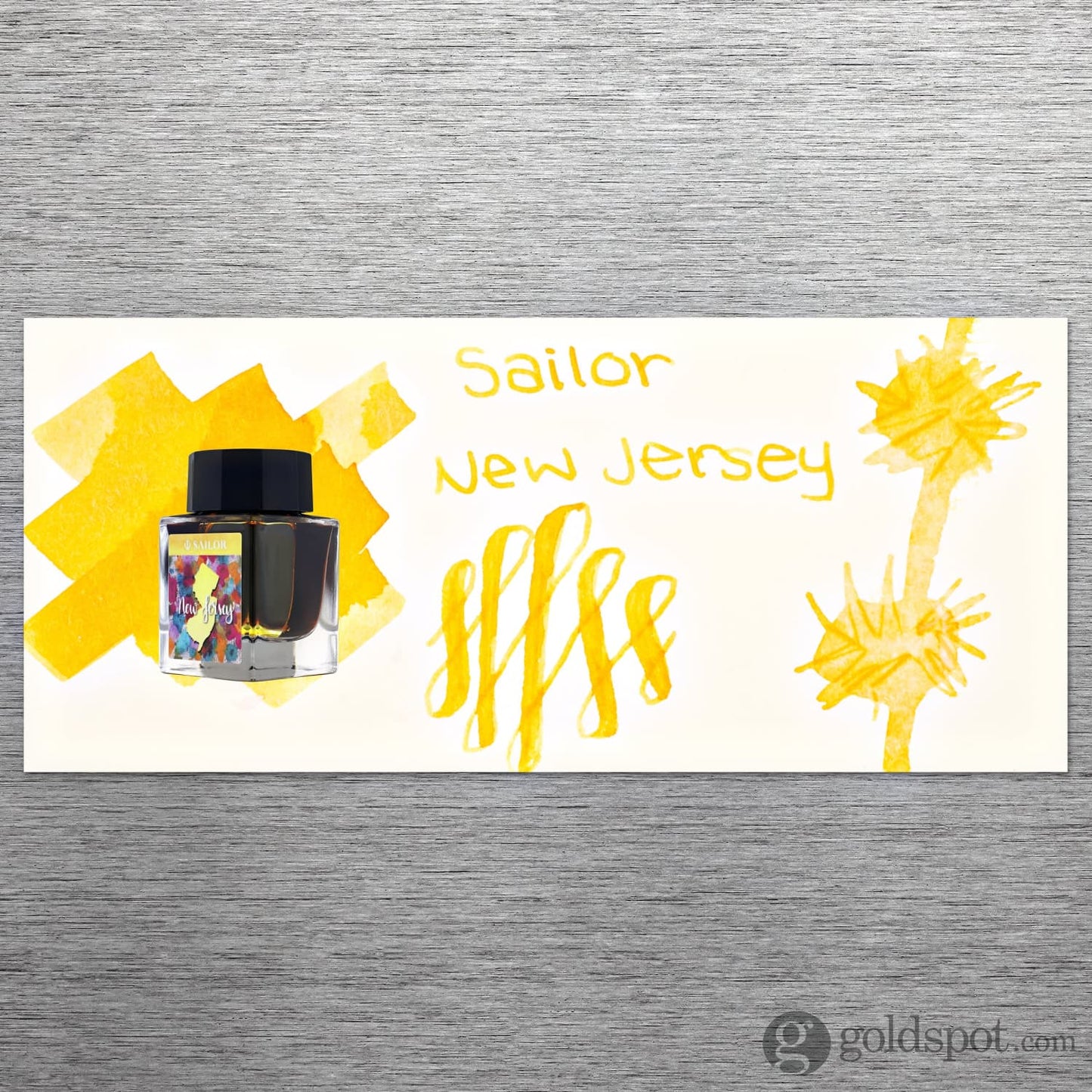Sailor USA State Bottled Ink in New Jersey (Yellow) - 20 mL Bottled Ink