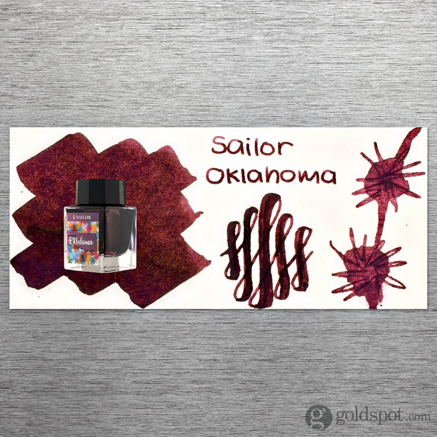Sailor USA State Bottled Ink in Oklahoma (Burgundy) - 20 mL Bottled Ink
