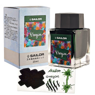 Sailor USA State Bottled Ink in Oregon (Green) - 20mL