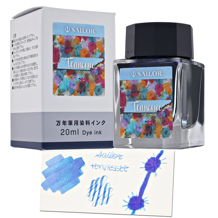 Sailor USA State Bottled Ink in Tennessee (Light Blue) - 20 mL Bottled Ink