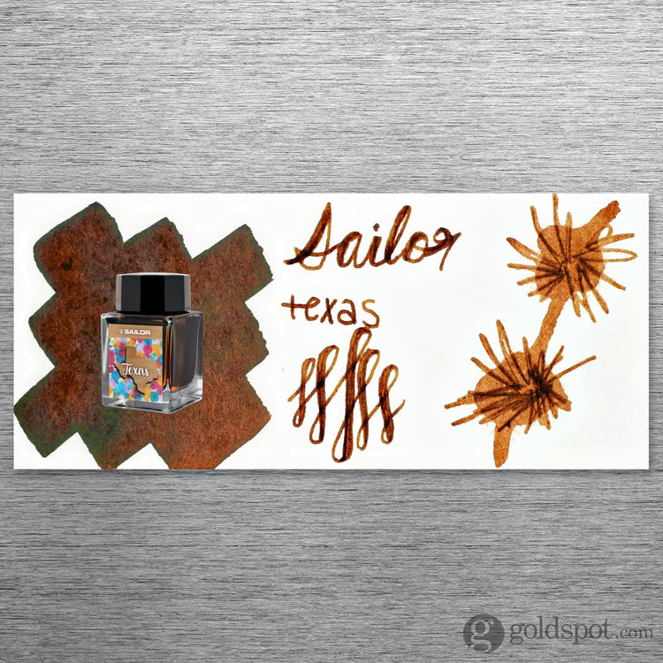 Sailor USA State Bottled Ink in Texas (Brown) - 20 mL Bottled Ink