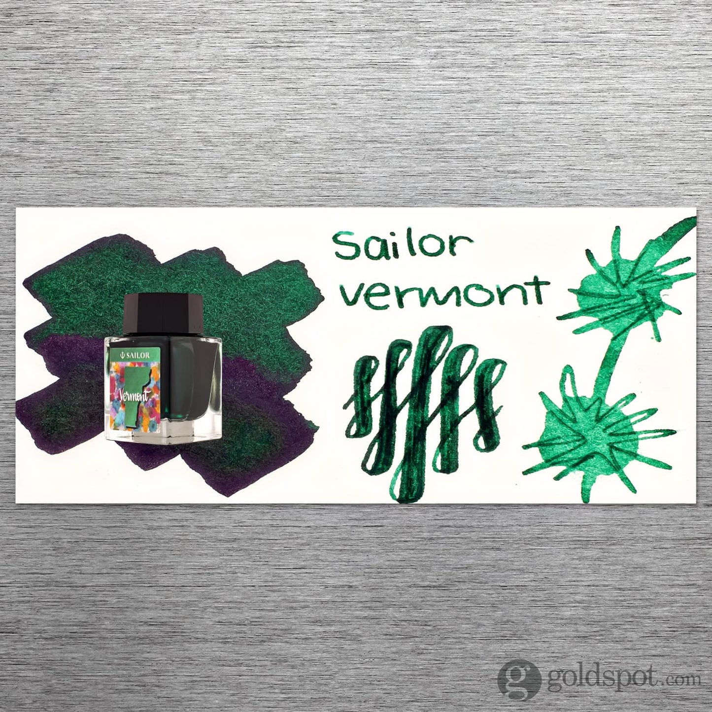 Sailor USA State Bottled Ink in Vermont (Emerald Green) - 20 mL Bottled Ink