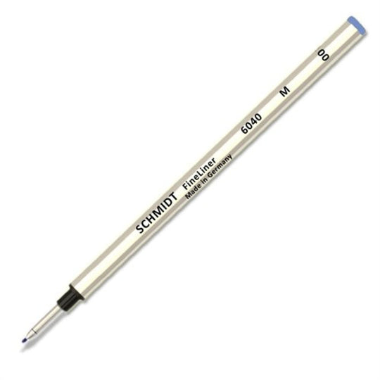 Schmidt 6040 FineLiner Fiber Tip Metal Rollerball Refill in Blue - Medium Point by Monteverde