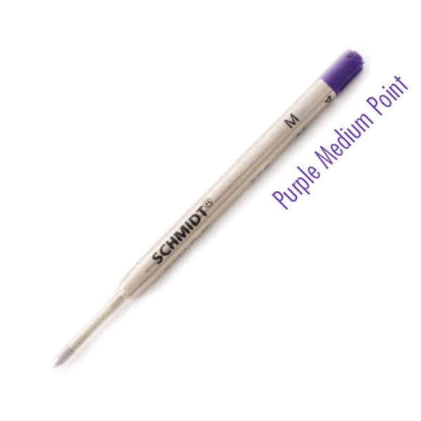 Schmidt P900 Eco Ballpoint Pen Refill in Purple by Monteverde - Medium Point Ballpoint Pen Refill
