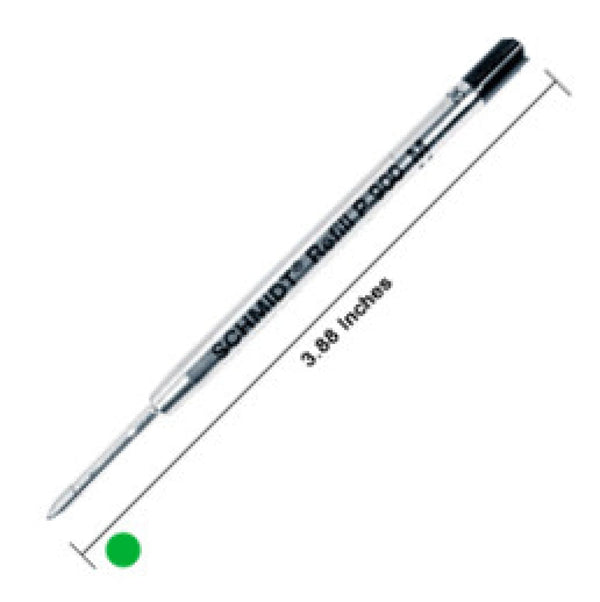 Schmidt P900 Parker Style Ballpoint Pen Refill in Green by Monteverde - Medium Point Ballpoint Pen Refill