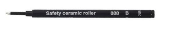 Schmidt Rollerball Refill in Ceramic Black - Broad Point Rollerball Refill