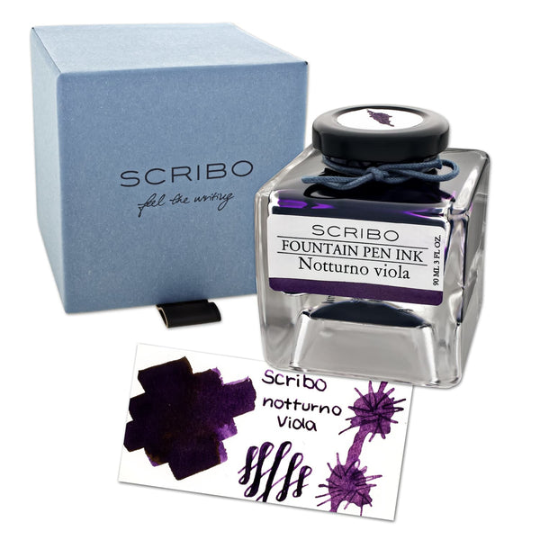 Scribo Bottled Ink in Notturno Viola - 90mL - Goldspot Pens