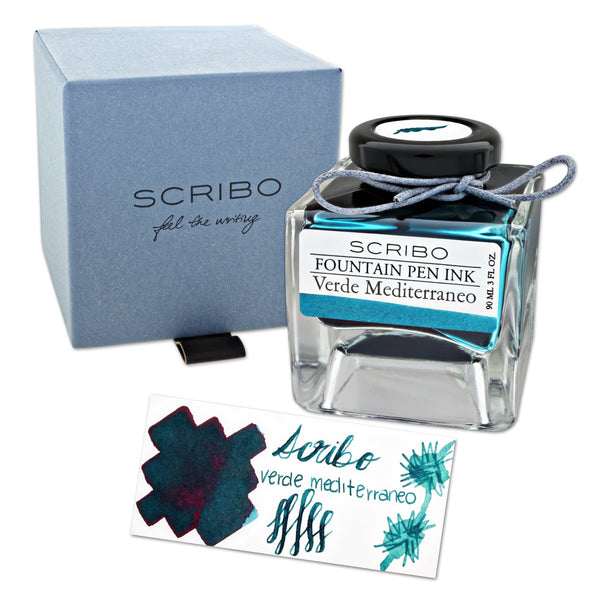 Scribo Bottled Ink in Verde Mediterraneo - 90mL Bottled Ink