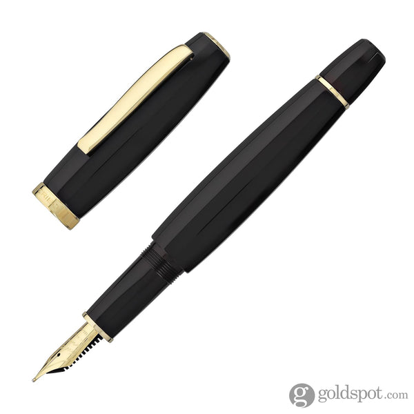 Scribo Feel Fountain Pen in Novello with Yellow Gold Trim 18kt Gold Nib Fountain Pen