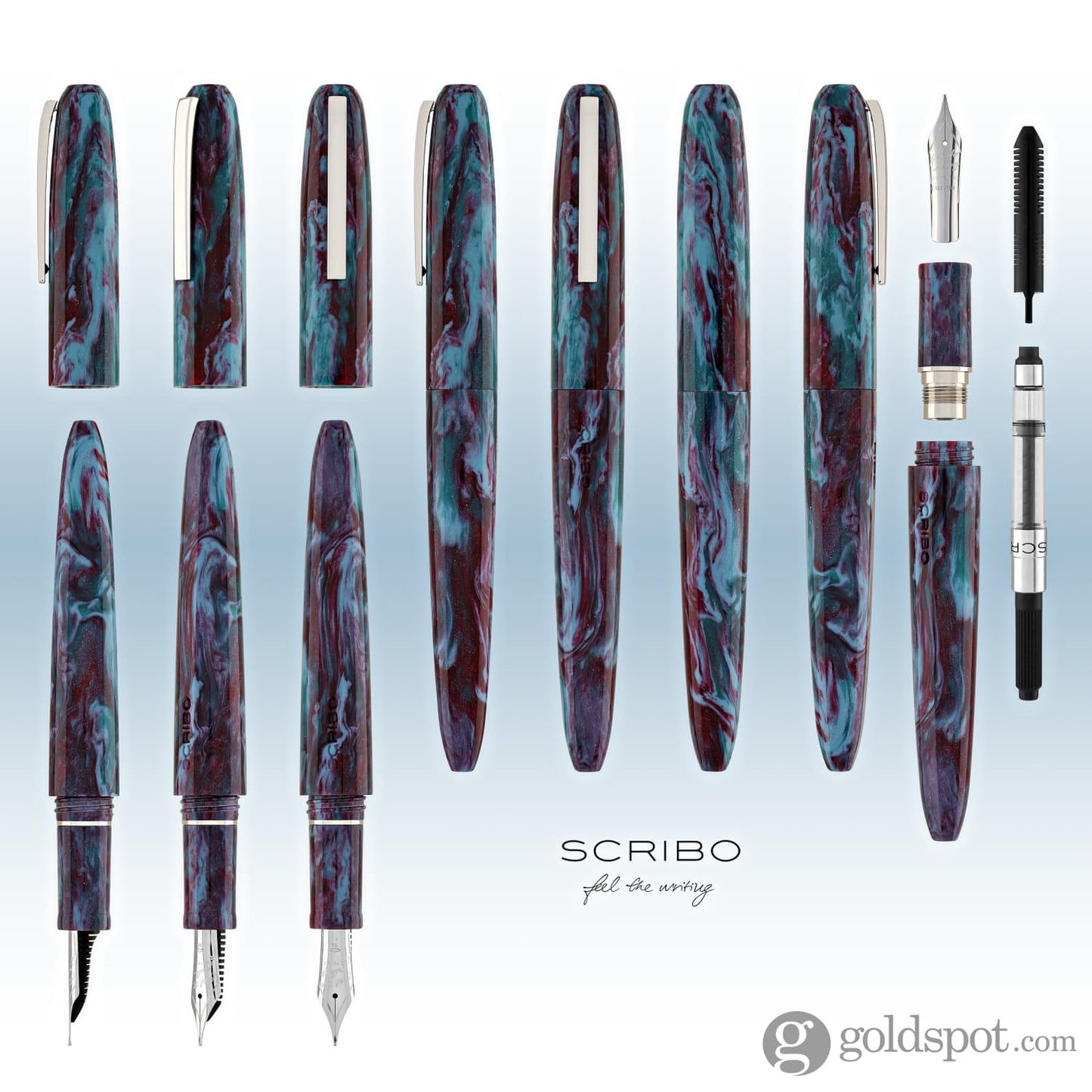 Scribo Piuma Fountain Pen in Fusione Diamondcast Fountain Pen
