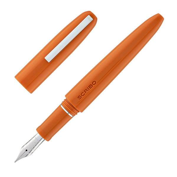 Scribo Piuma Fountain Pen in Levante Orange 18K Gold Nib Fountain Pen