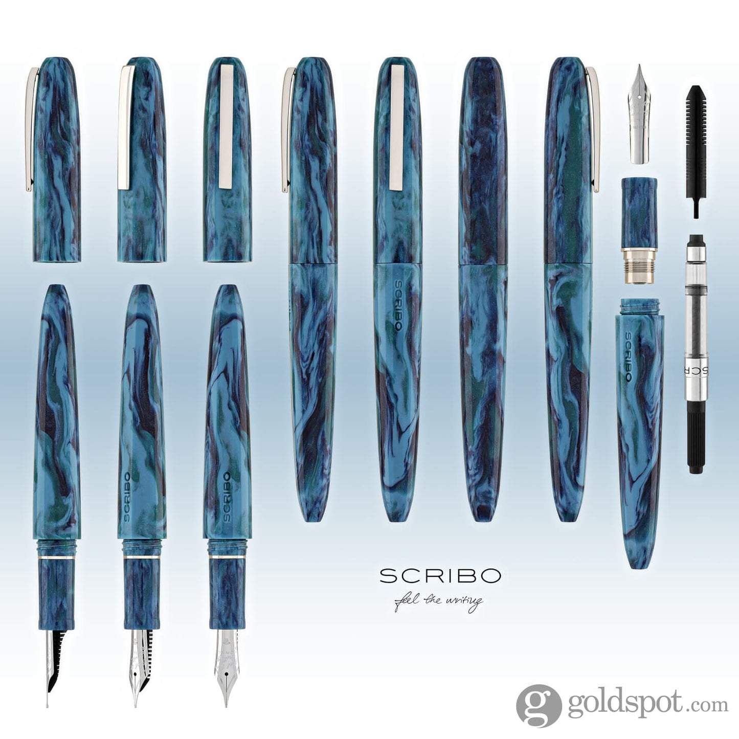 Scribo Piuma Fountain Pen in Senso Diamondcast Fountain Pen
