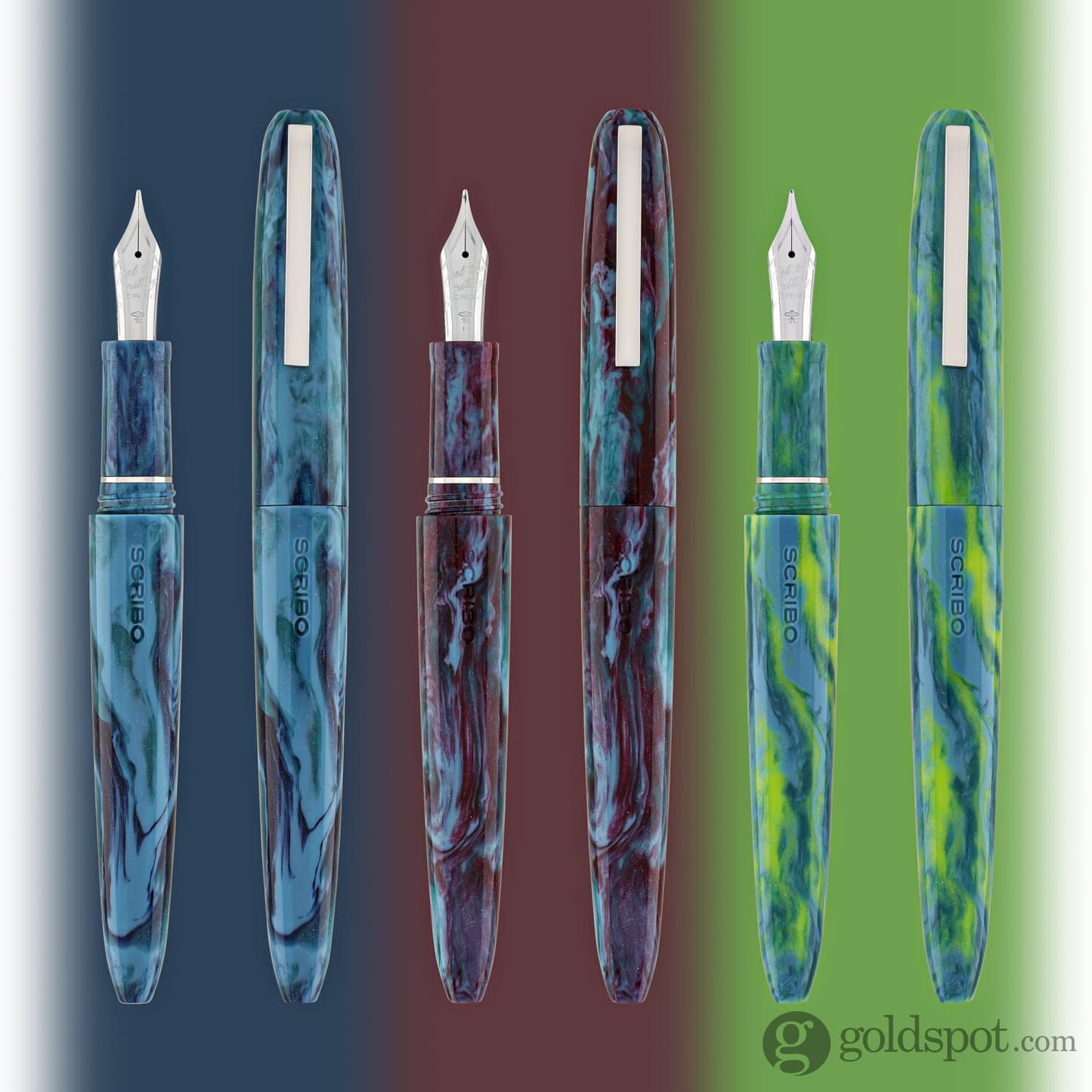 Scribo Piuma Fountain Pen in Sinestesia Diamondcast Fountain Pen