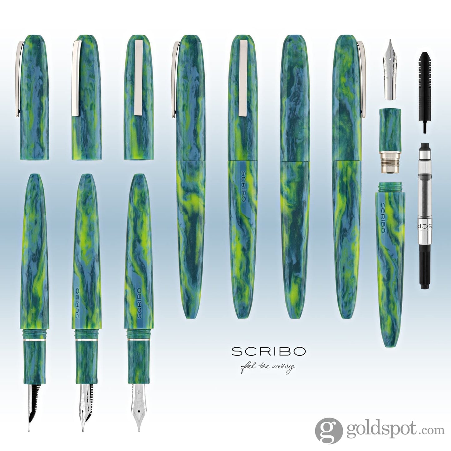 Scribo Piuma Fountain Pen in Sinestesia Diamondcast Fountain Pen
