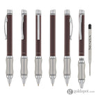 Sensa Metro Ballpoint Pen in Steel Espresso Brown Ballpoint Pens