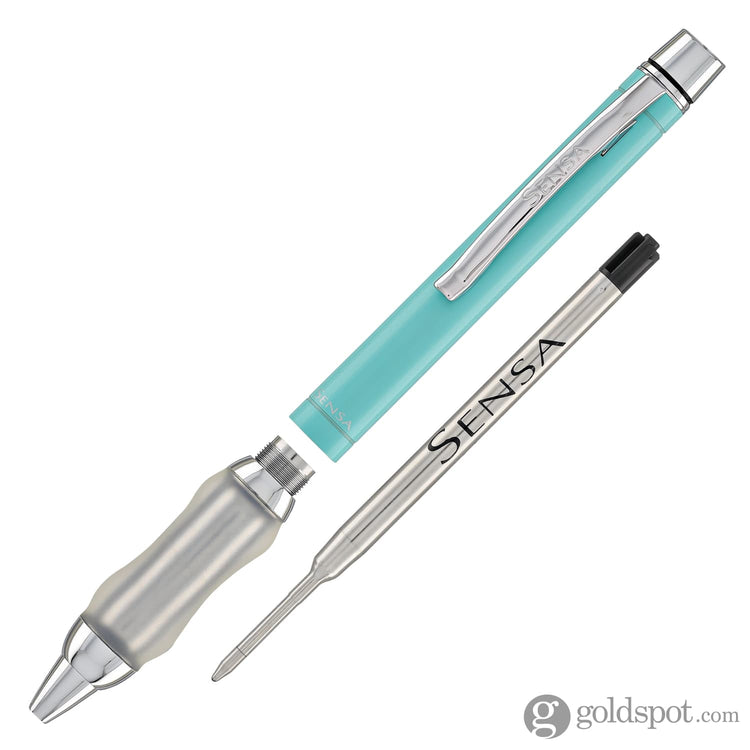 Sensa Metro Ballpoint Pen in Steel Turquoise Sea Ballpoint Pens