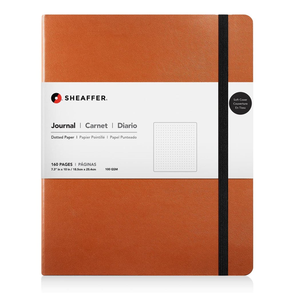 Sheaffer Dotted Journal in Caramel Brown - 7.28 x 10 Notebook